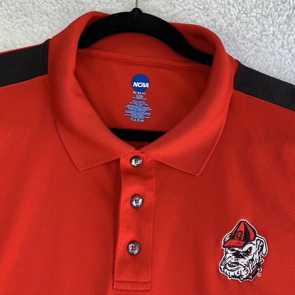 University Georgia Nike Mens Dri Fit Pullover Size L Red Black Style FA191103HSE